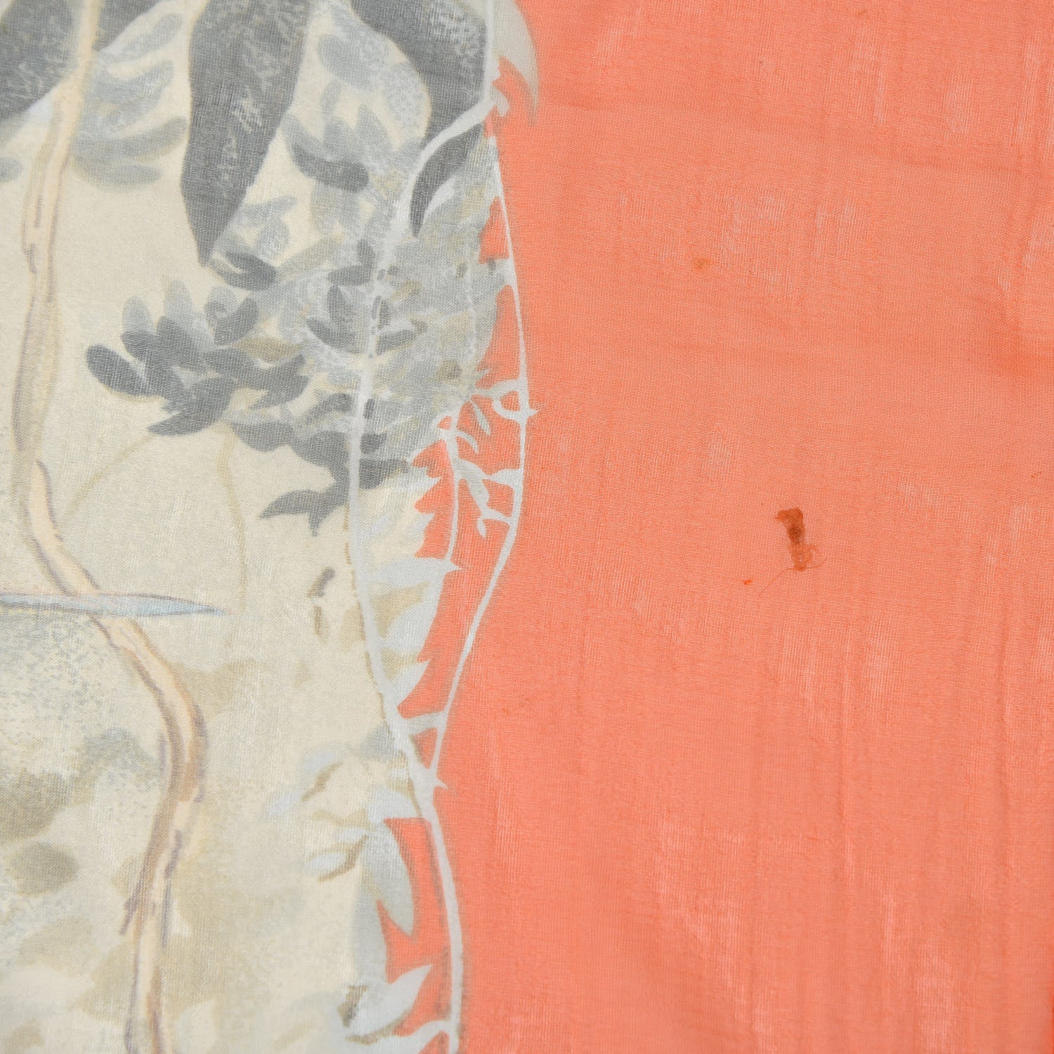 Hermes Silk Mousseline Equateur Shawl 140 Orange Vert De Gris Caramel 7 of 8
