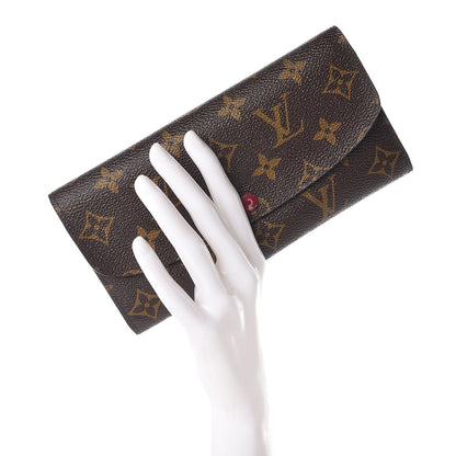 Louis Vuitton Monogram Emilie Wallet Fuchsia 2 of 9