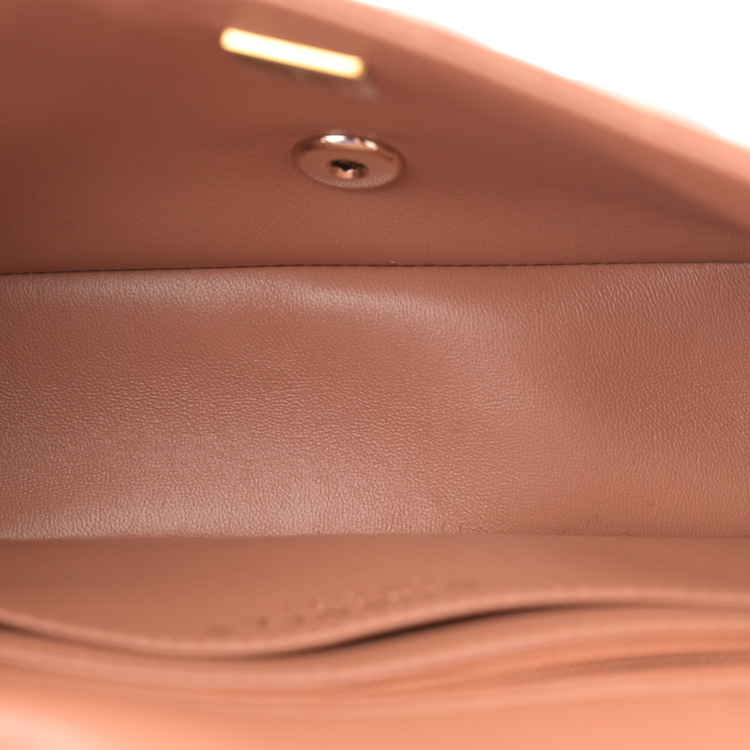 Chanel Lambskin Quilted Mini Rectangular Flap Brown 5 of 12