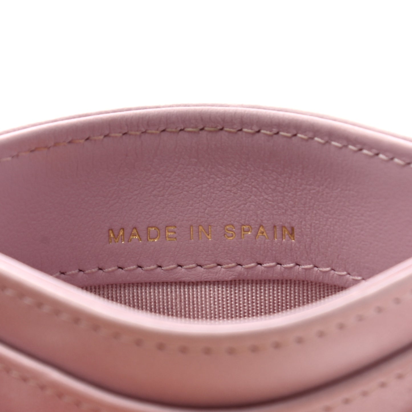 Lambskin Quilted Chanel 19 Card Holder Light Pink