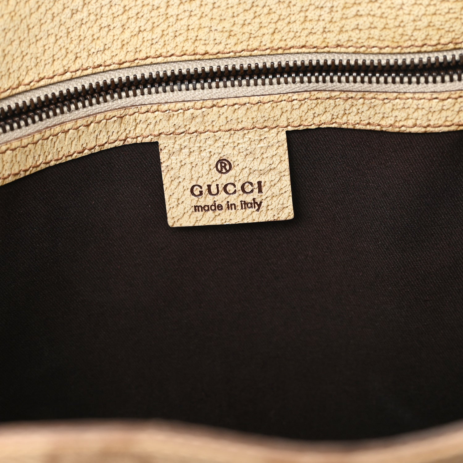 Gucci Canvas GG Monogram Calfskin Top Handle Bag White 6 of 13