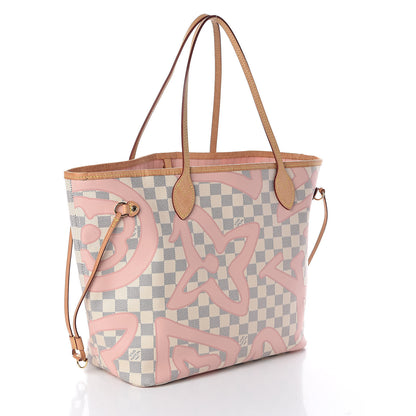 Louis Vuitton Damier Azur Tahitienne Neverfull MM 3 of 10