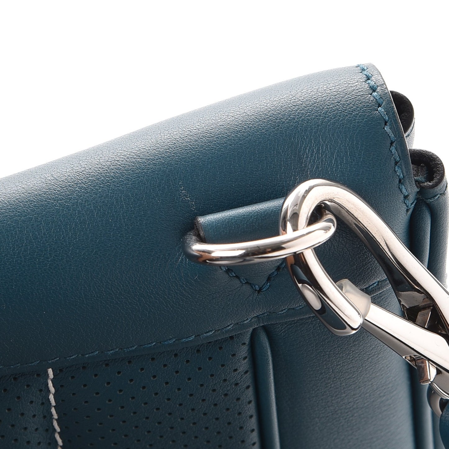 Veau Swift Mini Sac Berline Bleu Thalassa