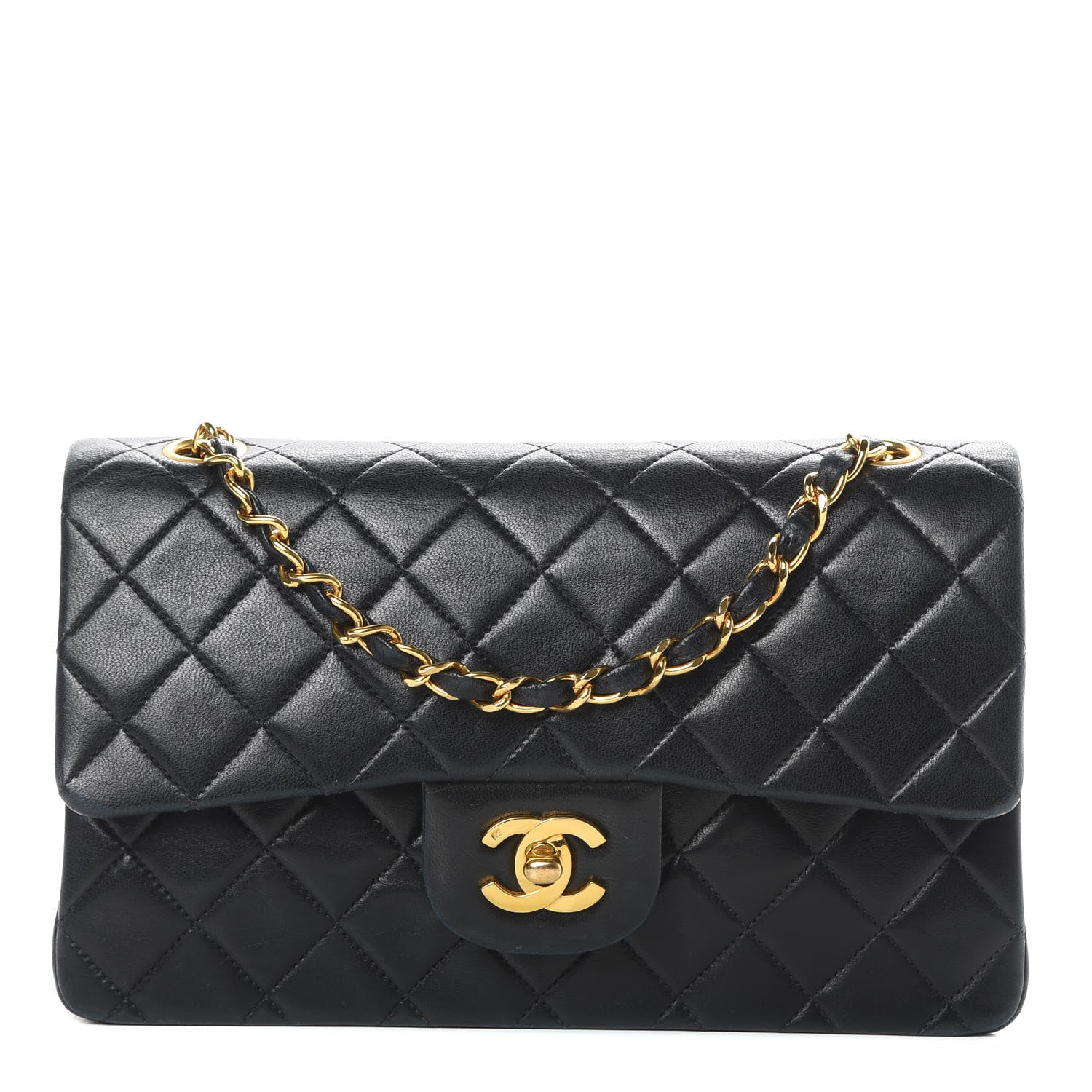 Chanel Lambskin Quilted Small Double Flap Black 1 of 21