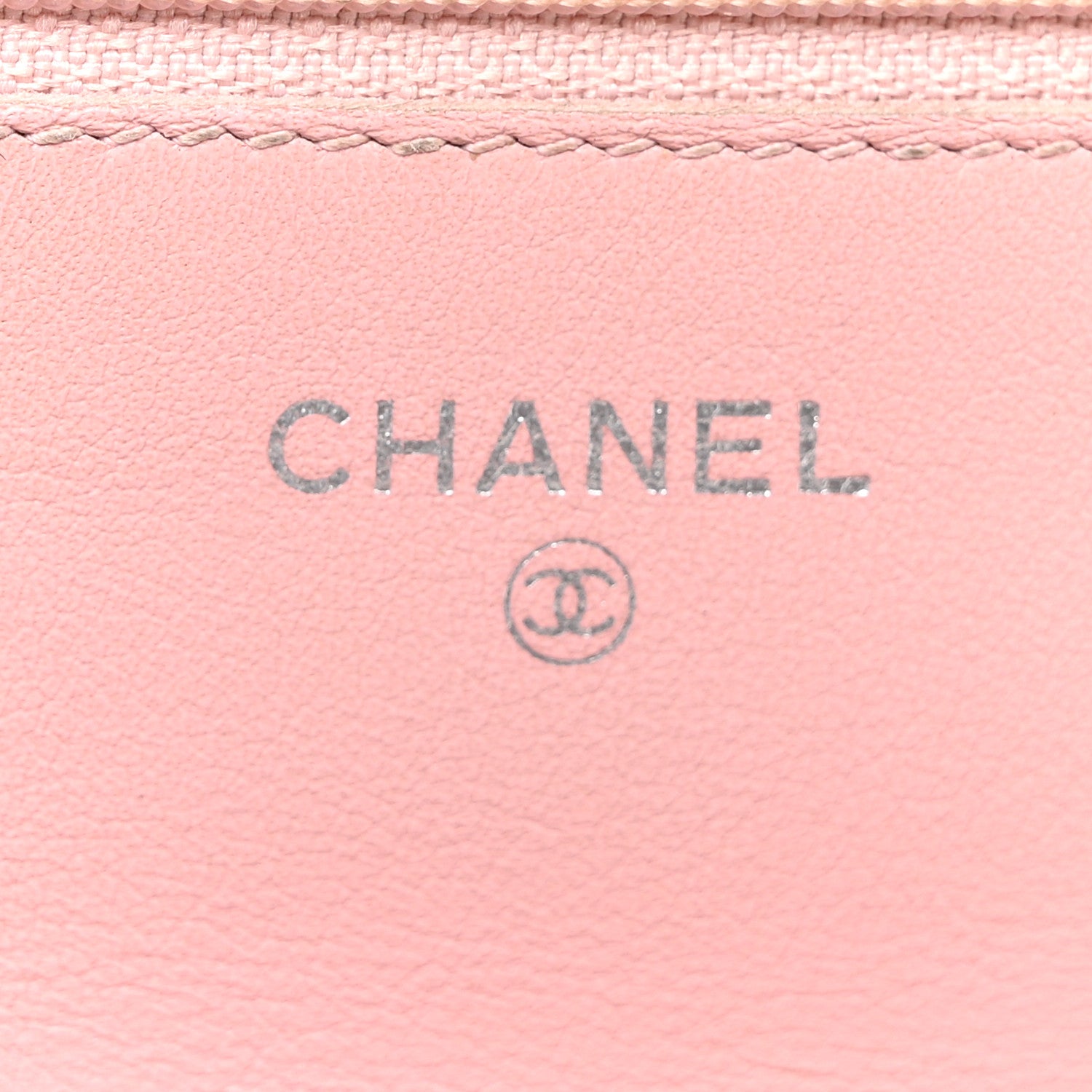 Chanel Caviar Timeless CC Wallet on Chain WOC Pink 6 of 13