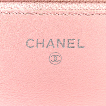 Chanel Caviar Timeless CC Wallet on Chain WOC Pink 6 of 13