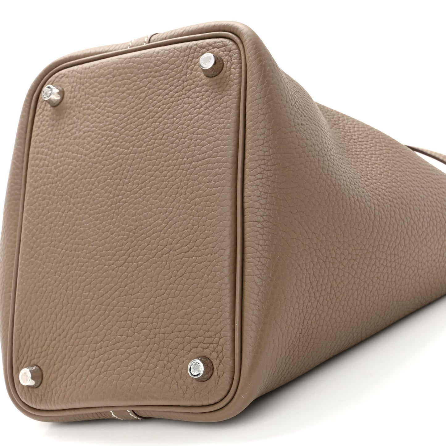 Taurillon Clemence Picotin Lock 18 PM Etoupe