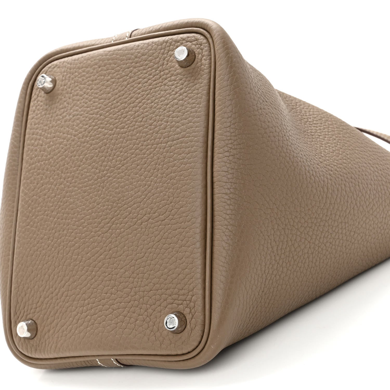 Hermes Taurillon Clemence Picotin Lock 18 PM Etoupe 10 of 11