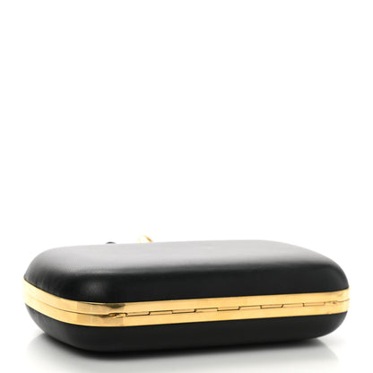 Alexander McQueen Nappa Skull Knuckle Duster Box Clutch Black 4 of 7