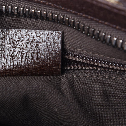 Gucci Monogram Flat Messenger Bag Dark Brown 7 of 8