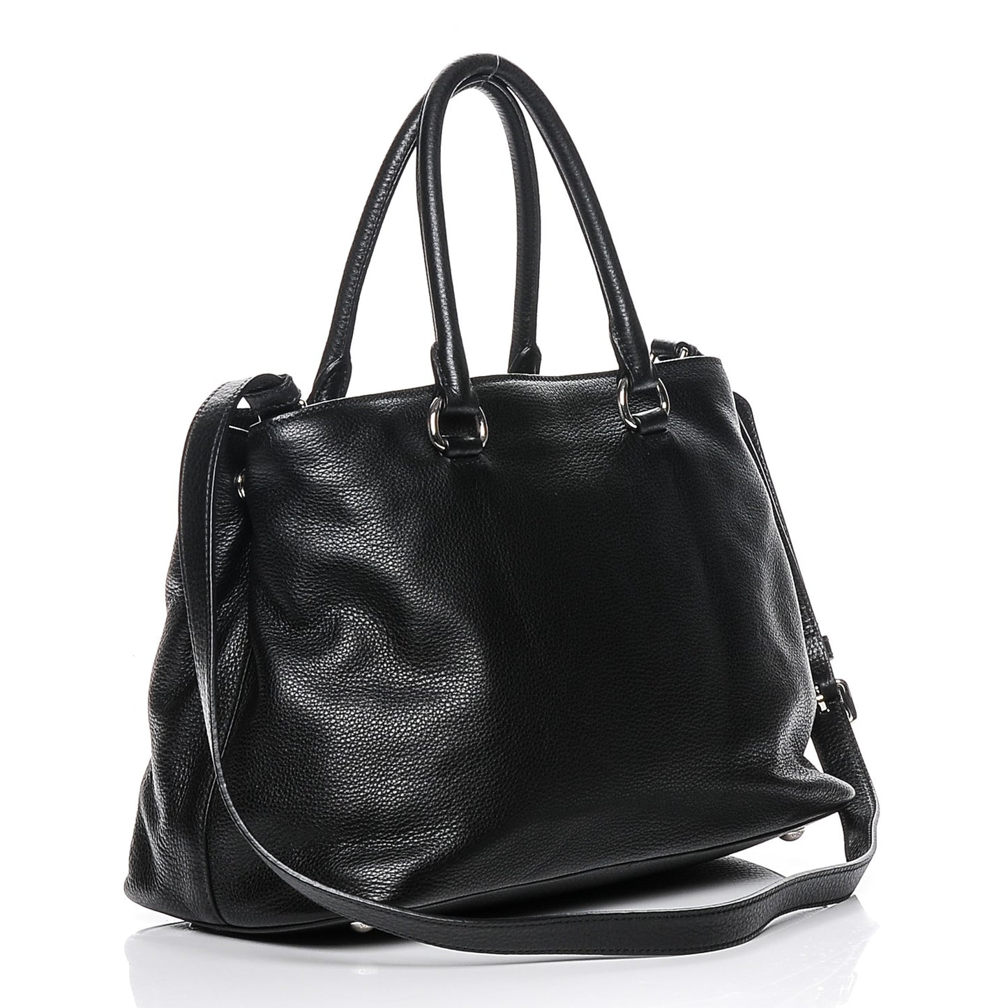 Vitello Daino Tote Nero Black