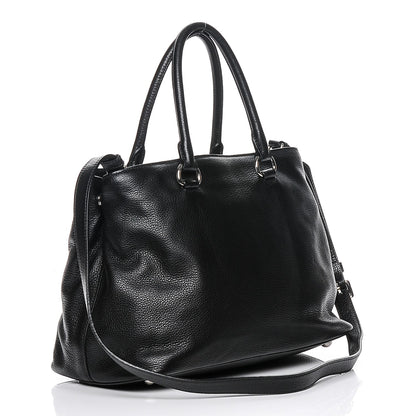 Prada Vitello Daino Tote Nero Black 3 of 5
