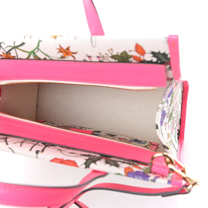 Gucci Canvas Medium Flora Tote Fuchsia 4 of 8