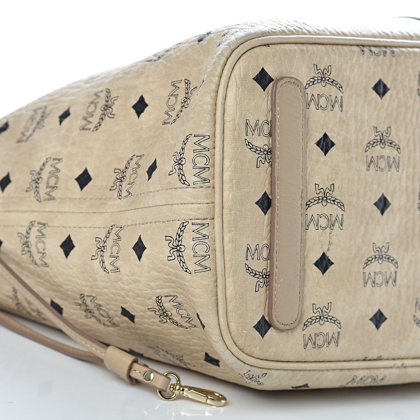 Visetos Medium Liz Reversible Shopper Tote Beige