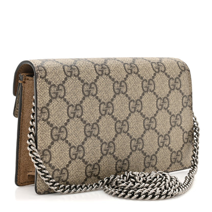 Gucci GG Supreme Monogram Super Mini Dionysus Shoulder Bag Taupe 3 of 15
