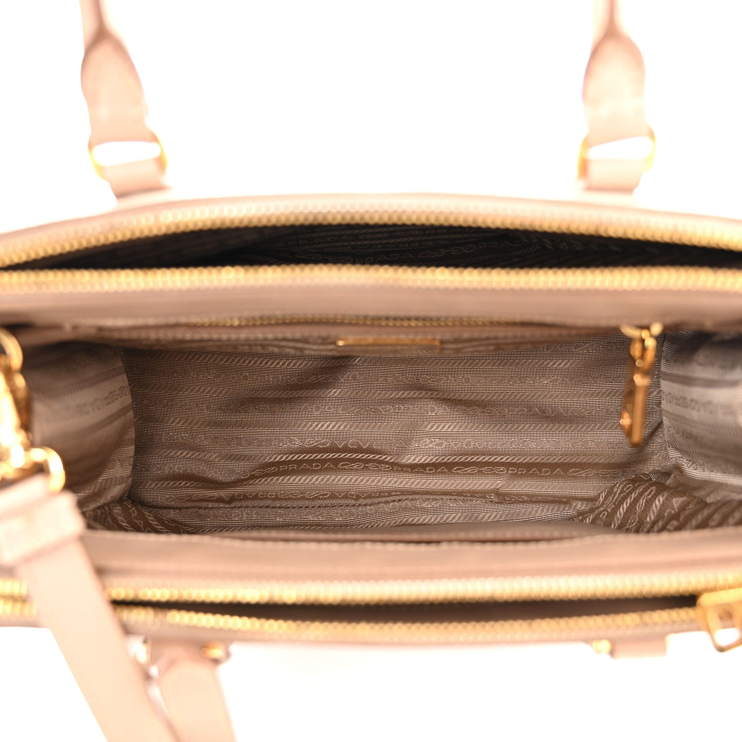 Prada Saffiano Small Galleria Double Zip Tote Cammeo 4 of 11