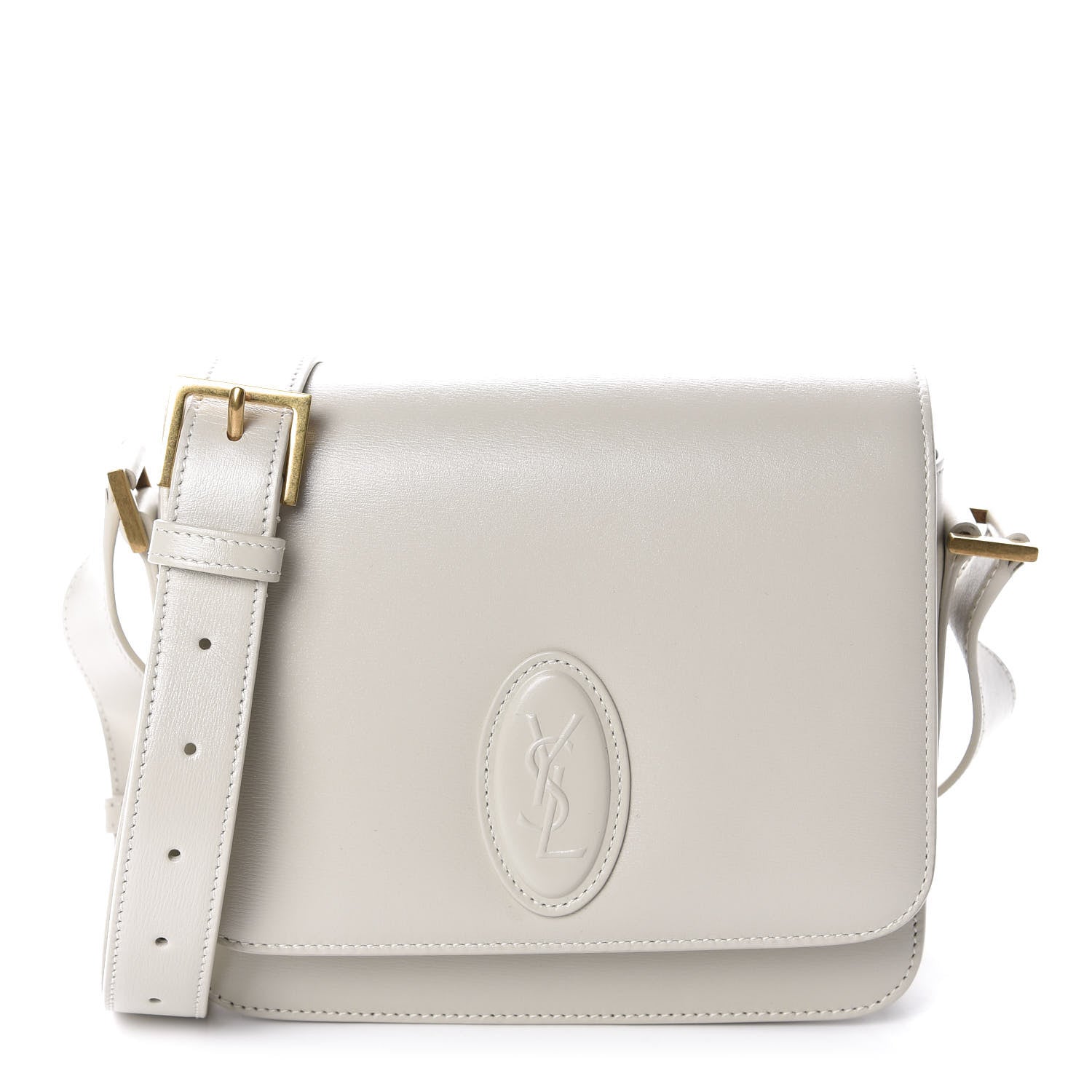 Saint Laurent Calfskin Le 61 Shoulder Bag White 1 of 10