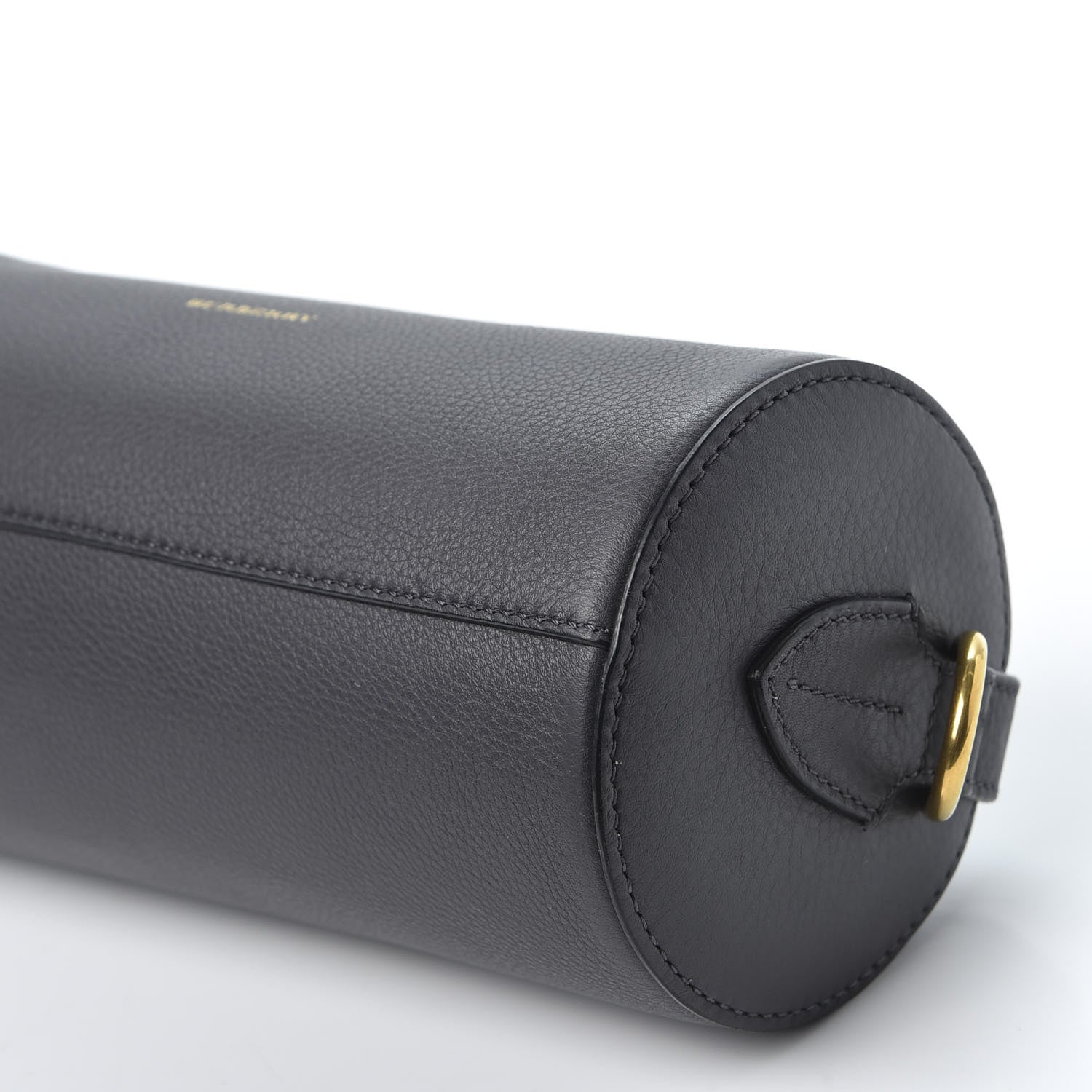 Burberry Calfskin The Barrel Bag Charcoal Grey 6 of 9