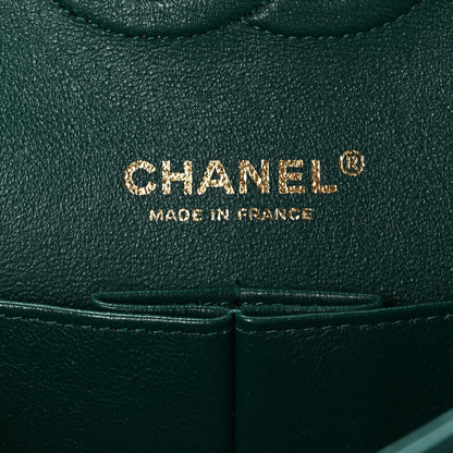 Chanel Patent Calfskin Quilted Medium Double Flap Green 6 of 9