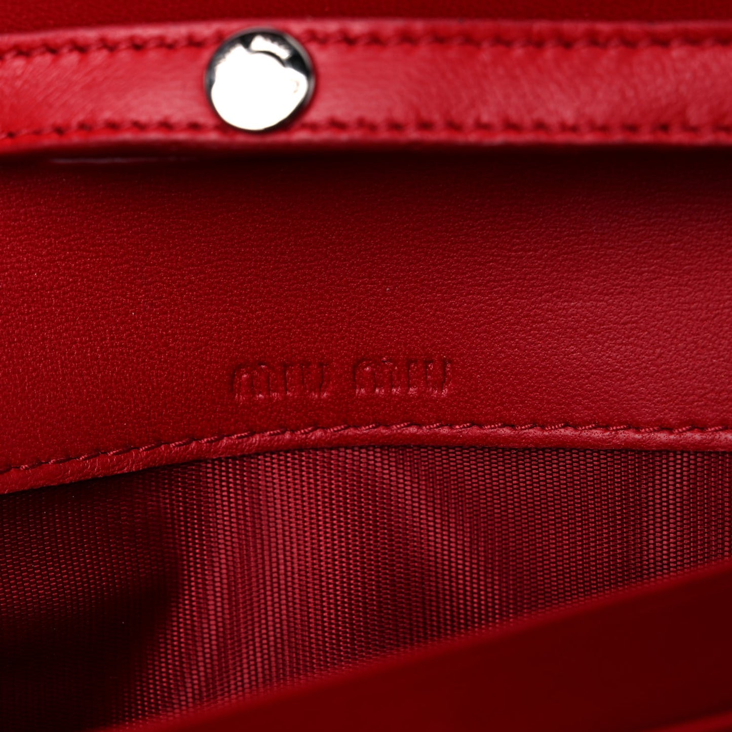 Nappa Matelasse Crystal Cherry Wallet On Chain Rosa