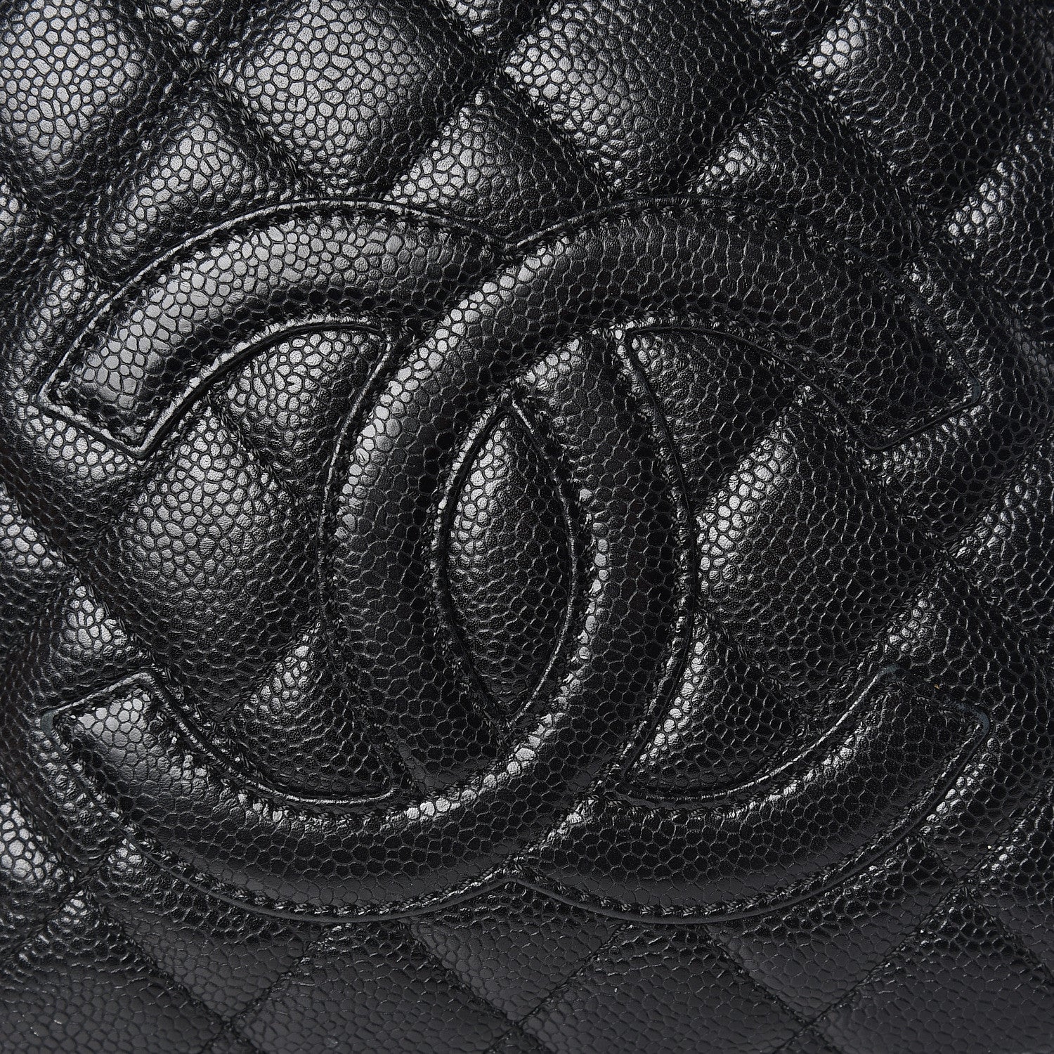 Chanel Caviar Quilted Petit Shopping Tote PST Black 15 of 16