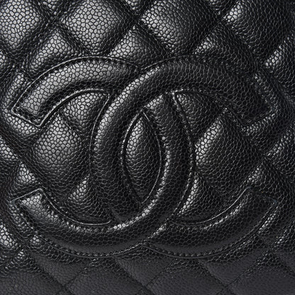 Chanel Caviar Quilted Petit Shopping Tote PST Black 15 of 16