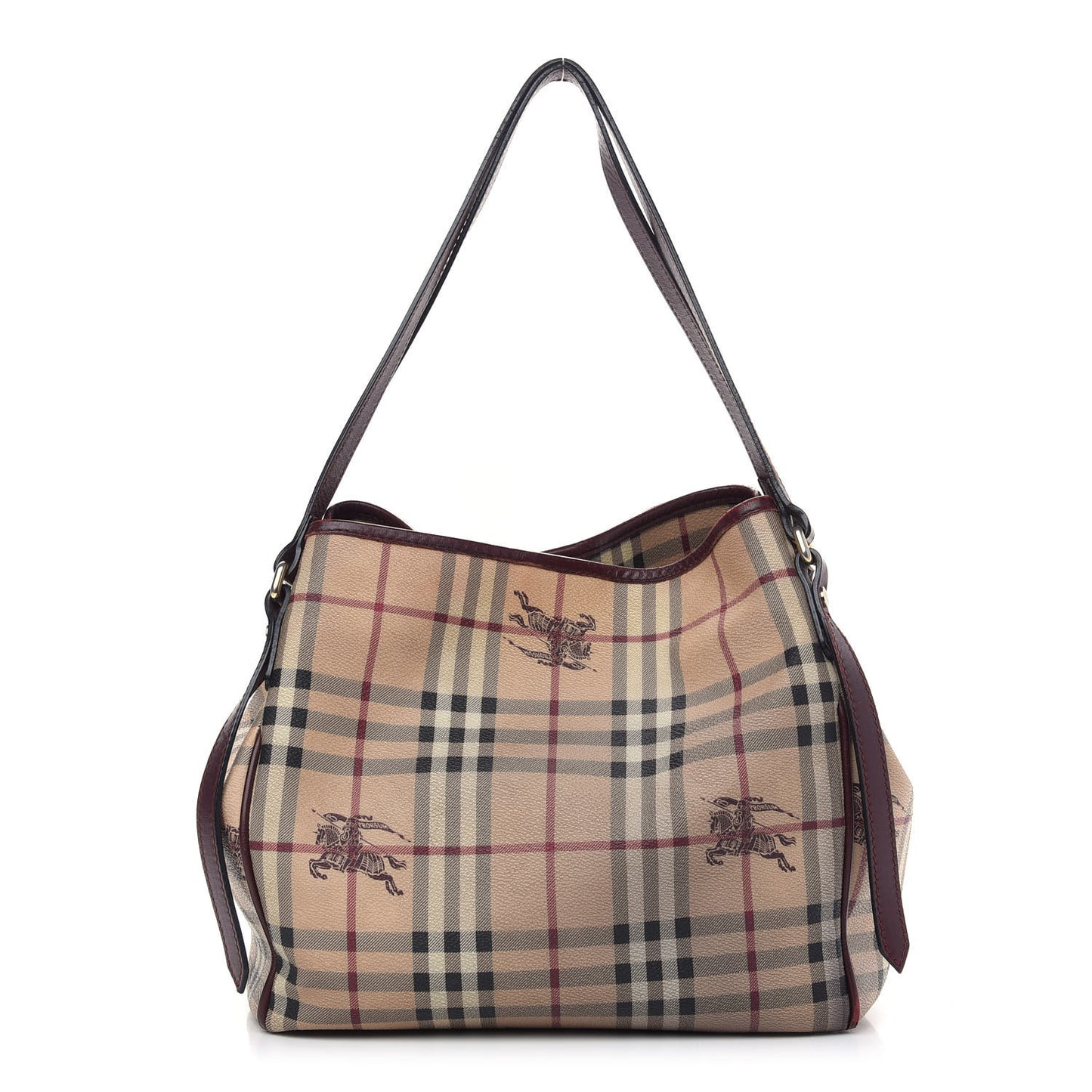 Haymarket Check Small Canterbury Tote Burgundy
