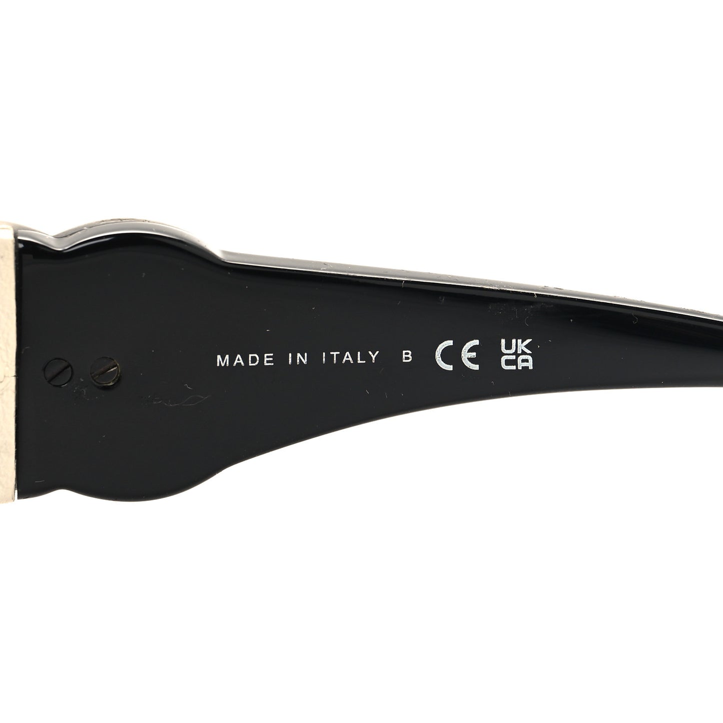 Acetate Calfskin Square Sunglasses 5474-Q-A Black