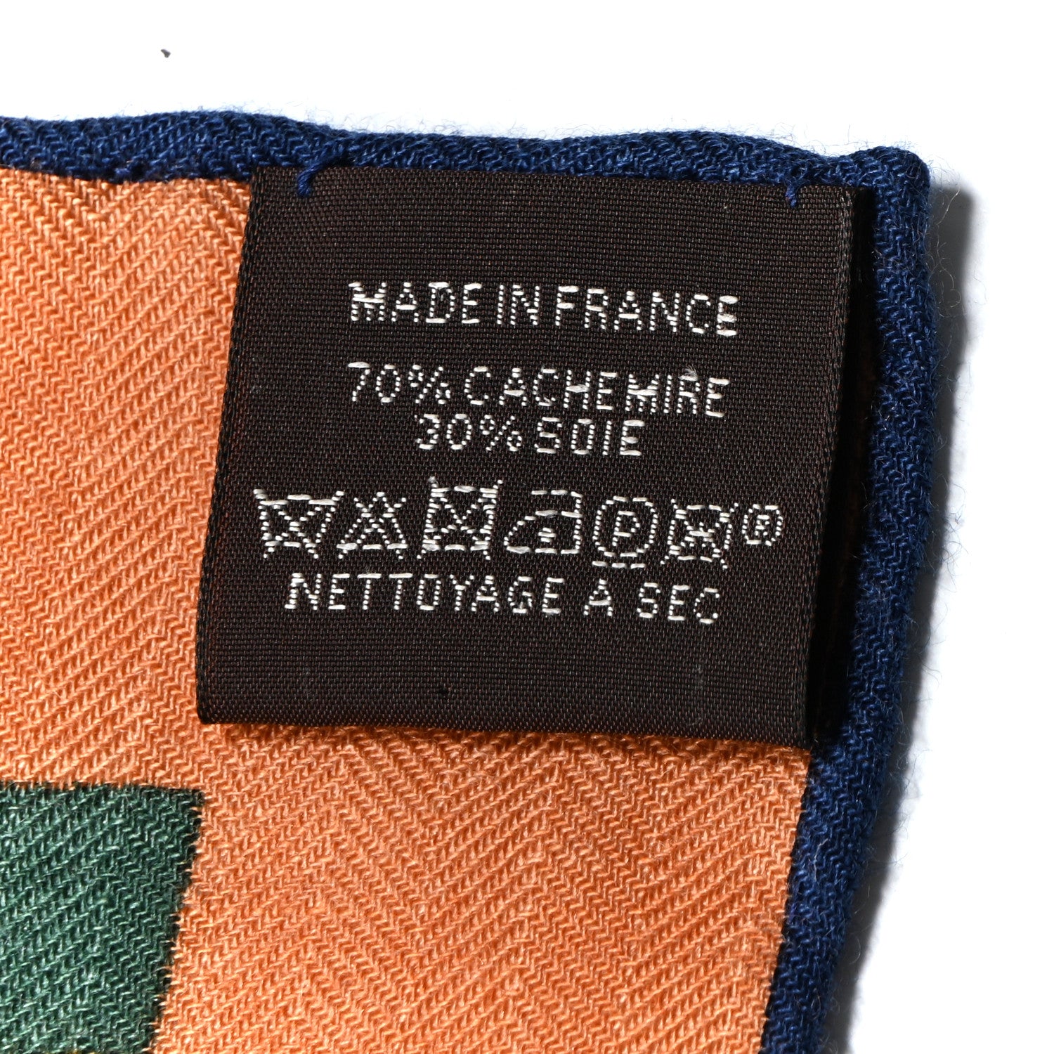 Hermes Cashmere Silk Voitures en Equilibre Shawl 140 Terracotta Mangue Vert Amande 3 of 7