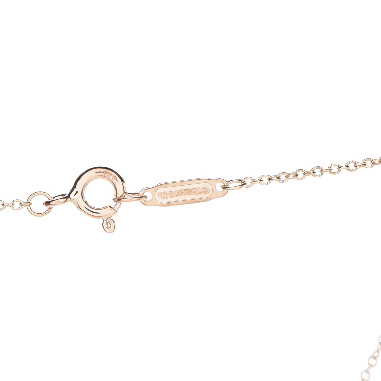 Tiffany 18K Yellow Gold Diamond Mini Heart Lock Pendant Necklace 5 of 7