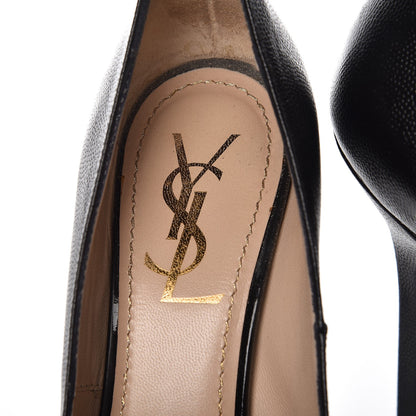 Saint Laurent Vernigolf Tribtoo 105 Platform Pumps 37.5 Black 9 of 17