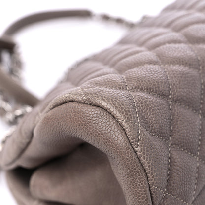 Chanel Caviar Medium Just Mademoiselle Bowling Bag Grey 8 of 14