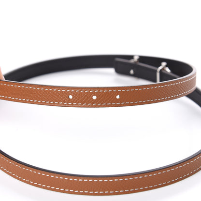 Hermes Swift Epsom 13mm Gamma Belt 75 Black Gold 5 of 7