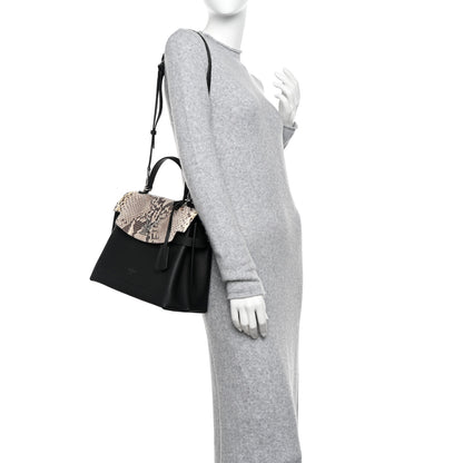 Louis Vuitton Snakeskin Lockme Ever BB Black Natural 2 of 9