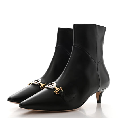Gucci Nappa Zumi Mid Ankle Boots 35.5 Black 3 of 9