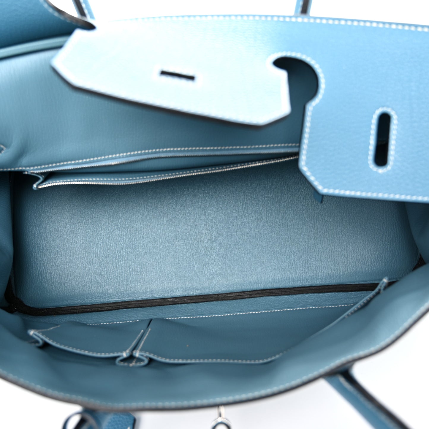 Togo JPG Shoulder Birkin II 42 Blue Jean