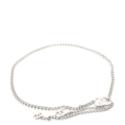 Chanel Chain Enamel CC Belt White Silver 4 of 7