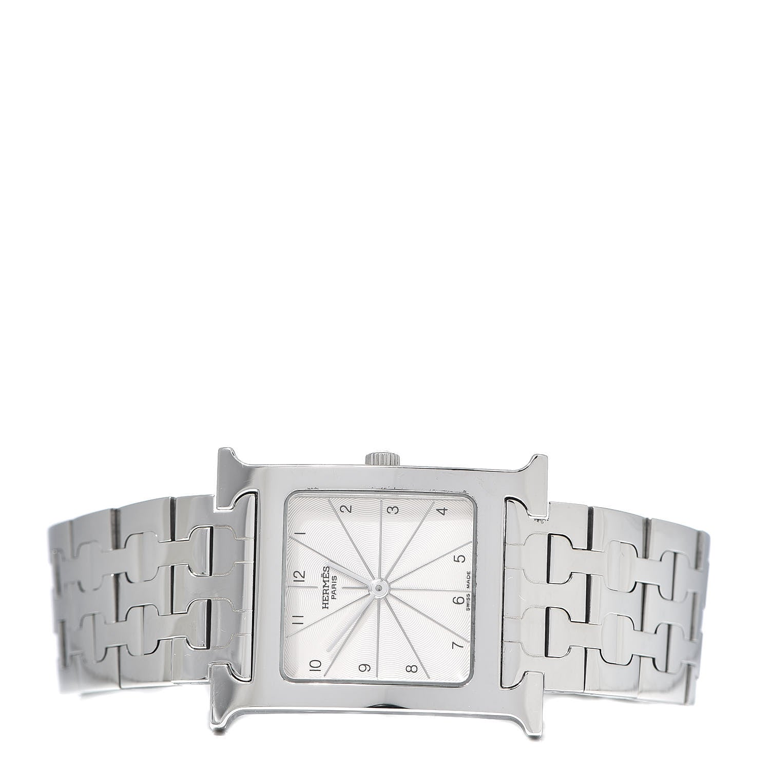 Hermes Stainless Steel 26mm Heure H Hour Quartz Watch 3 of 7