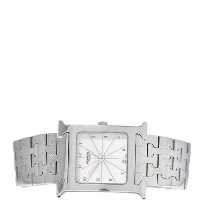 Hermes Stainless Steel 26mm Heure H Hour Quartz Watch 3 of 7