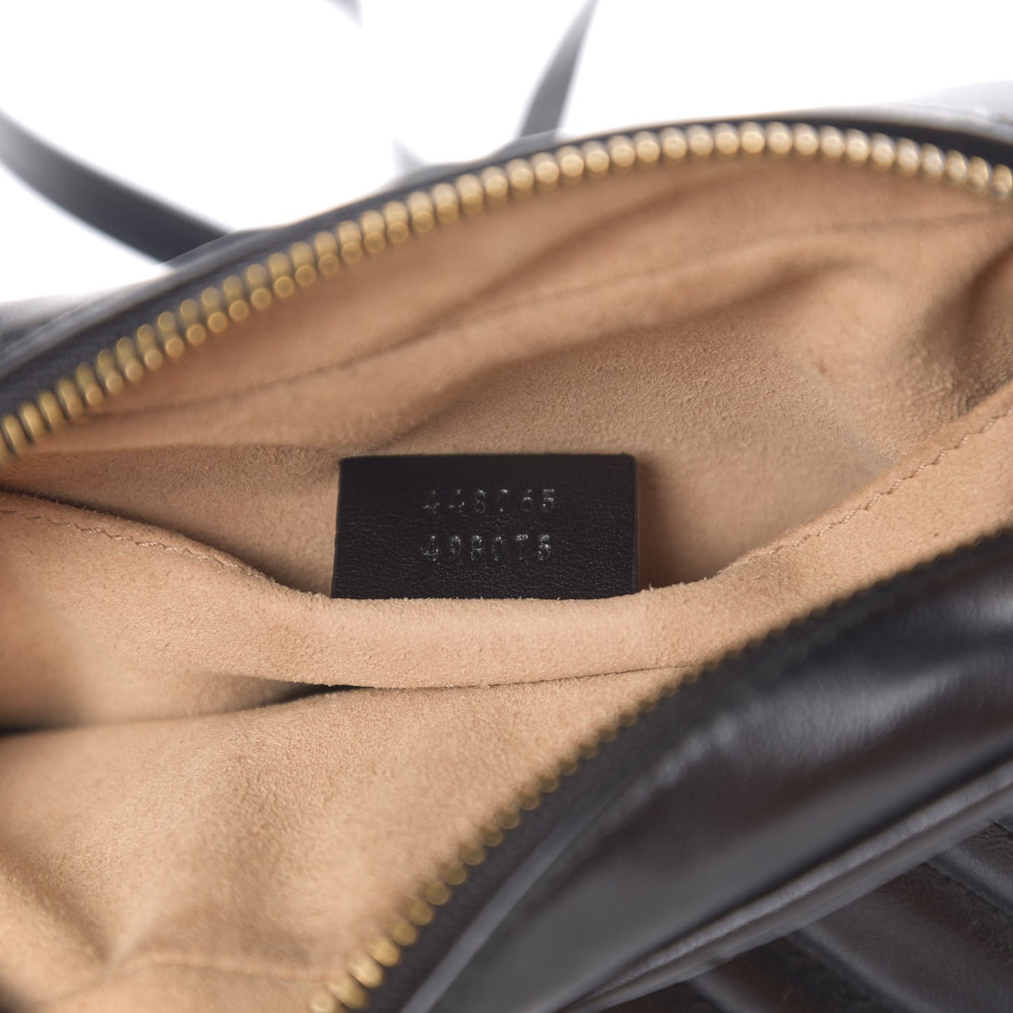 Calfskin Matelasse Mini GG Marmont Chain Shoulder Bag Black