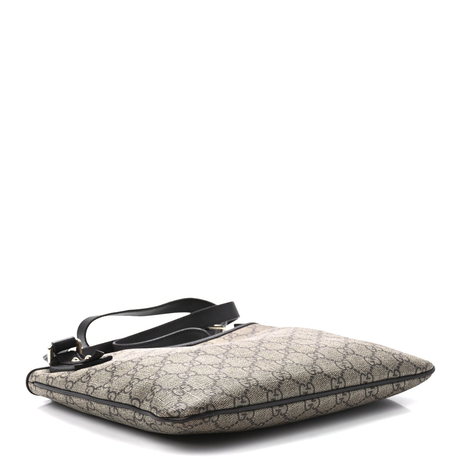 Gucci GG Plus Monogram Flat Messenger Beige Dark Brown 4 of 13