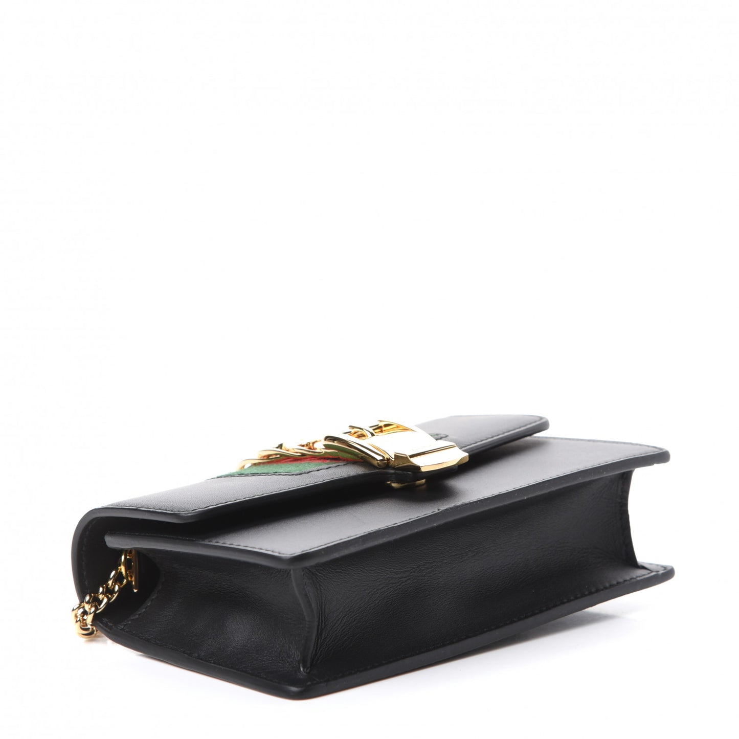 Calfskin Super Mini Sylvie Chain Shoulder Bag Black