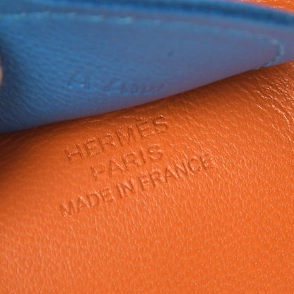 Hermes Milo Lambskin Grigri Rodeo Horse Bag Charm MM Orange Bleu Zanzibar Rose Azalee 3 of 5