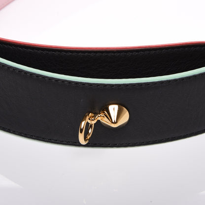 Fendi Vitello Dolce Tri-Color Buttoned Strap You Black Peonia Cuoio 3 of 5