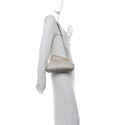 Fendi Vitello Grace Intreccio Small Fendi First Tortora White Rice 2 of 11