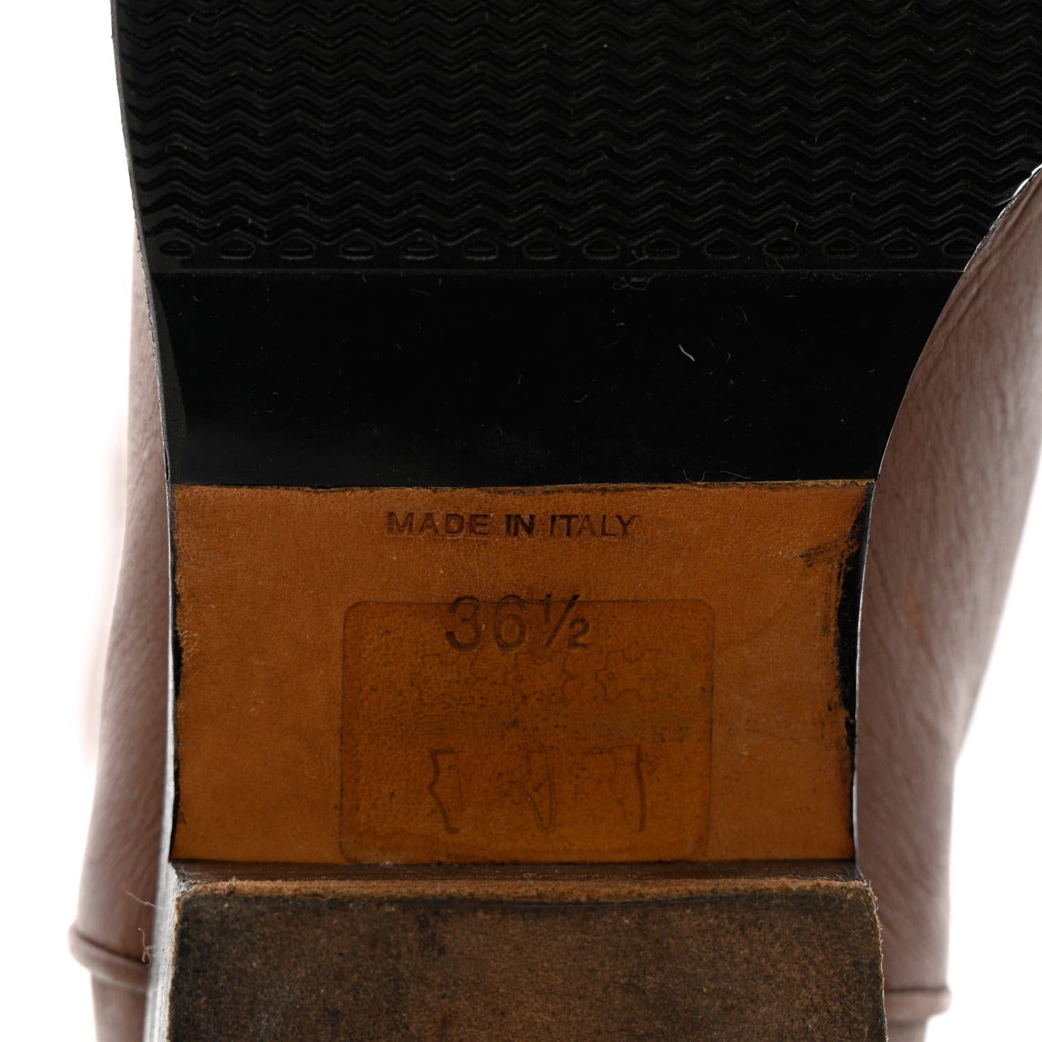 Chanel Calfskin Ascot Knee High CC Boots 36.5 Light Brown 8 of 15