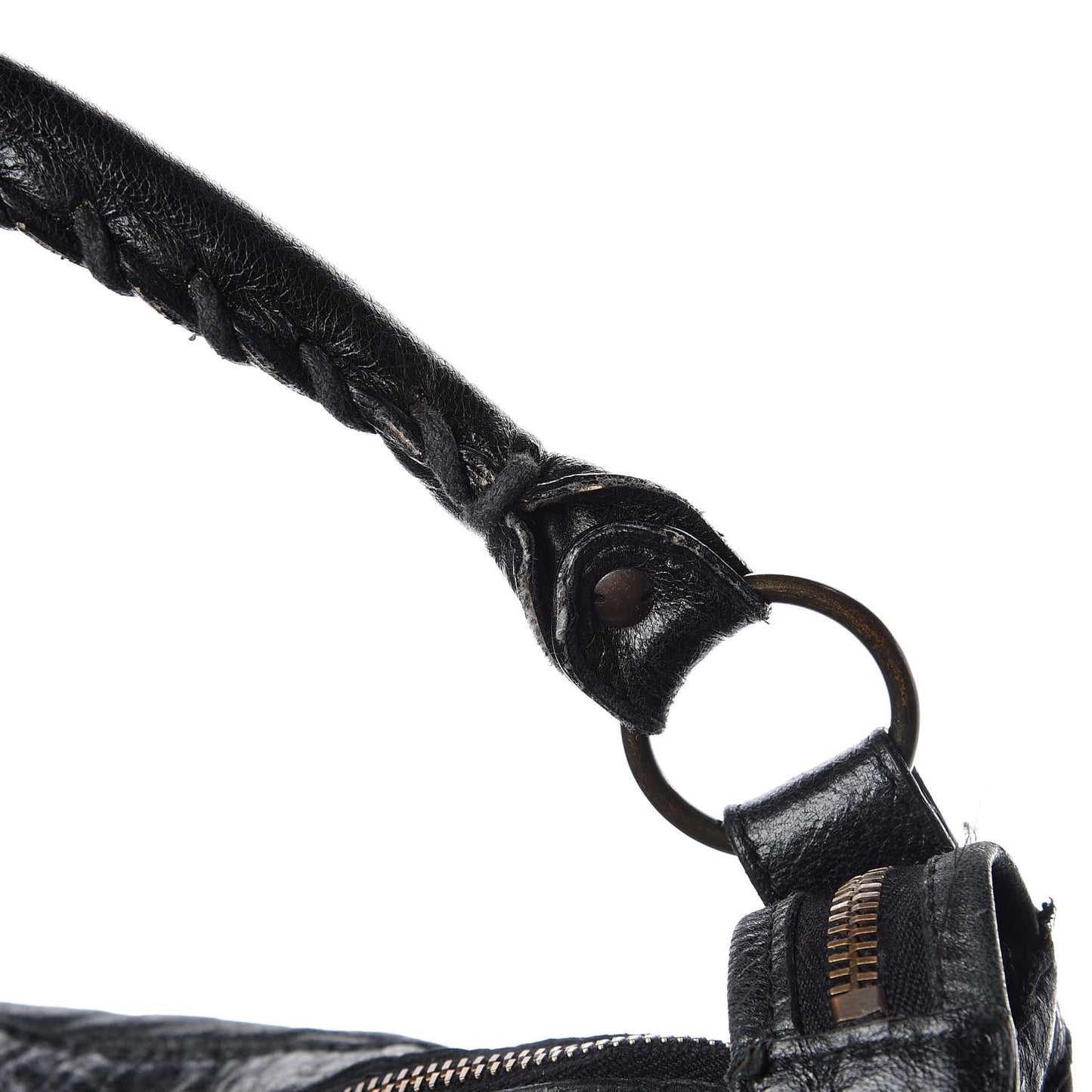 Agneau Classic Hardware Day Hobo Black
