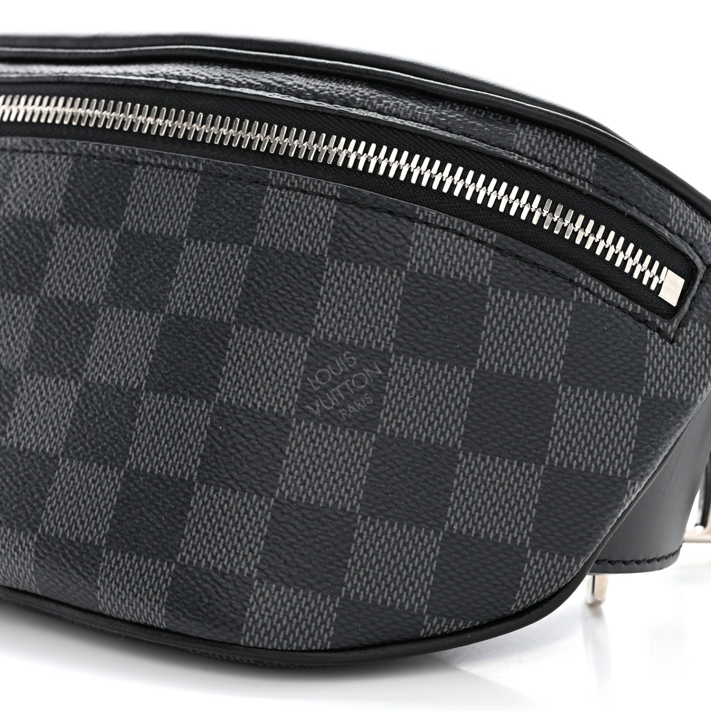 LOUIS VUITTON Damier Graphite Campus Bumbag Black