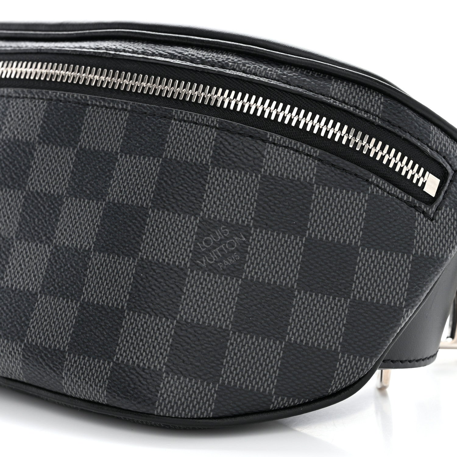 Louis Vuitton LOUIS VUITTON Damier Graphite Campus Bumbag Black 9 of 9