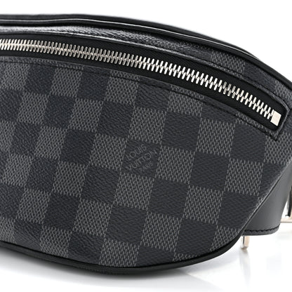 Louis Vuitton LOUIS VUITTON Damier Graphite Campus Bumbag Black 9 of 9